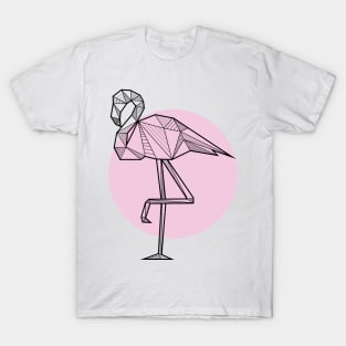 Flamingo - Geometric Animals T-Shirt